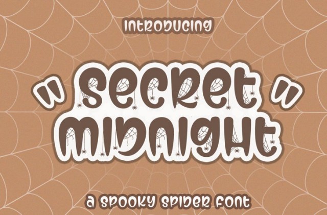 Free halloween fonts - Secret Midnight Font