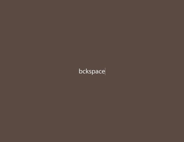 bckspace